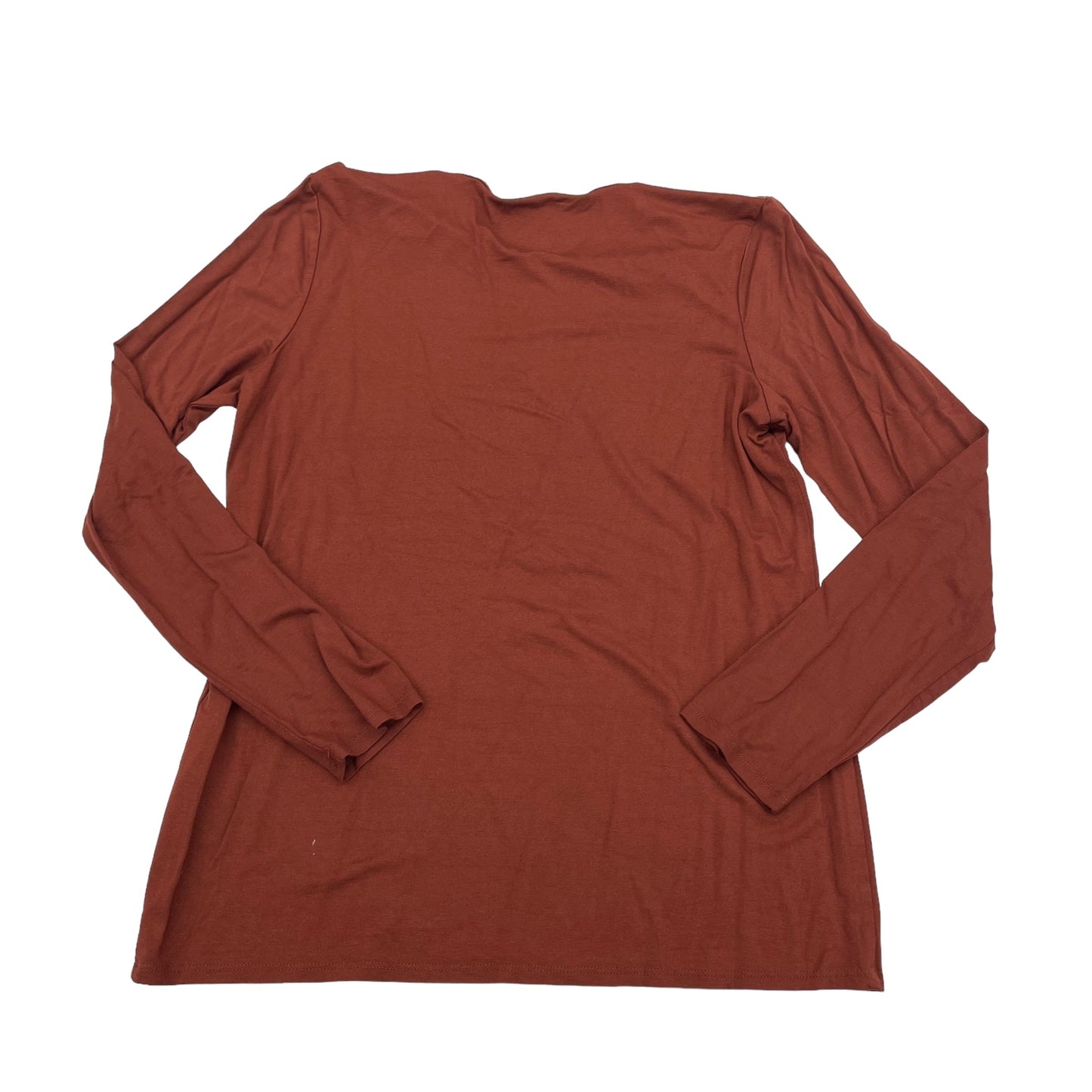 BROWN TOP LS BASIC by CHICOS Size:M