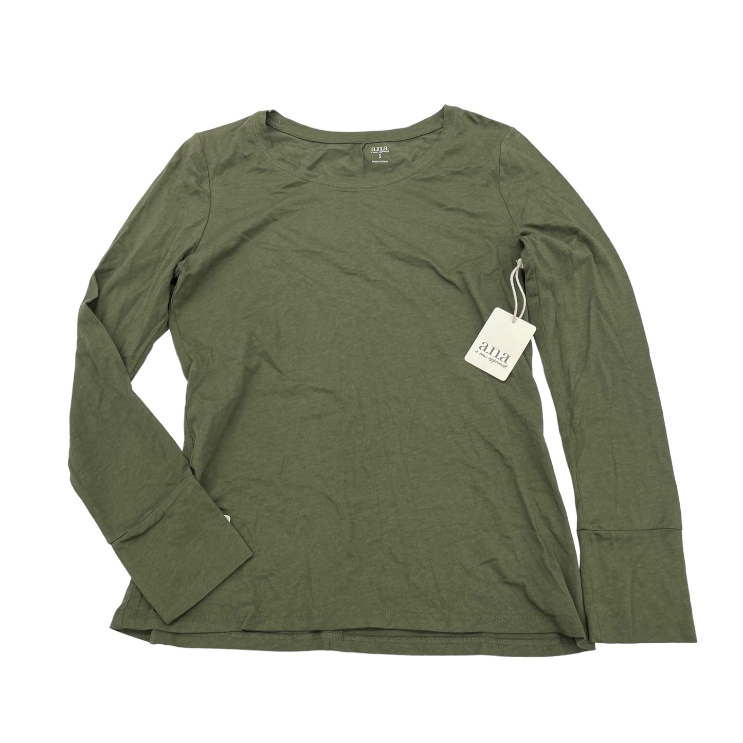 GREEN TOP LS by ANA Size:S