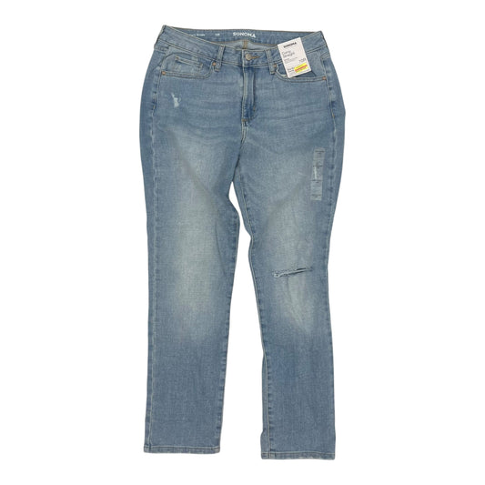 Jeans Straight By Sonoma In Blue Denim, Size:10