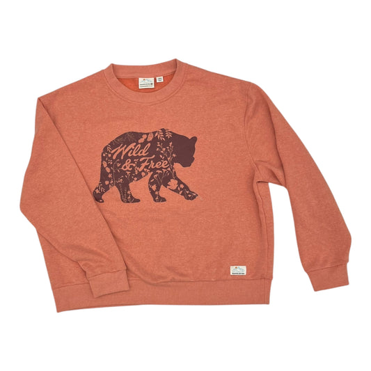 Sweatshirt Crewneck By Clothes Mentor In Orange, Size:L