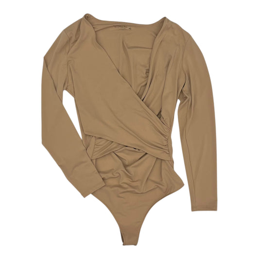 Bodysuit By Abercrombie And Fitch In Tan, Size:L