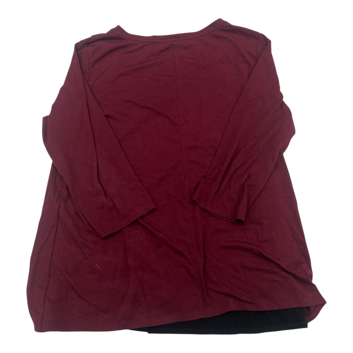Mat Top Ls By Motherhood In Red, Size:Xl