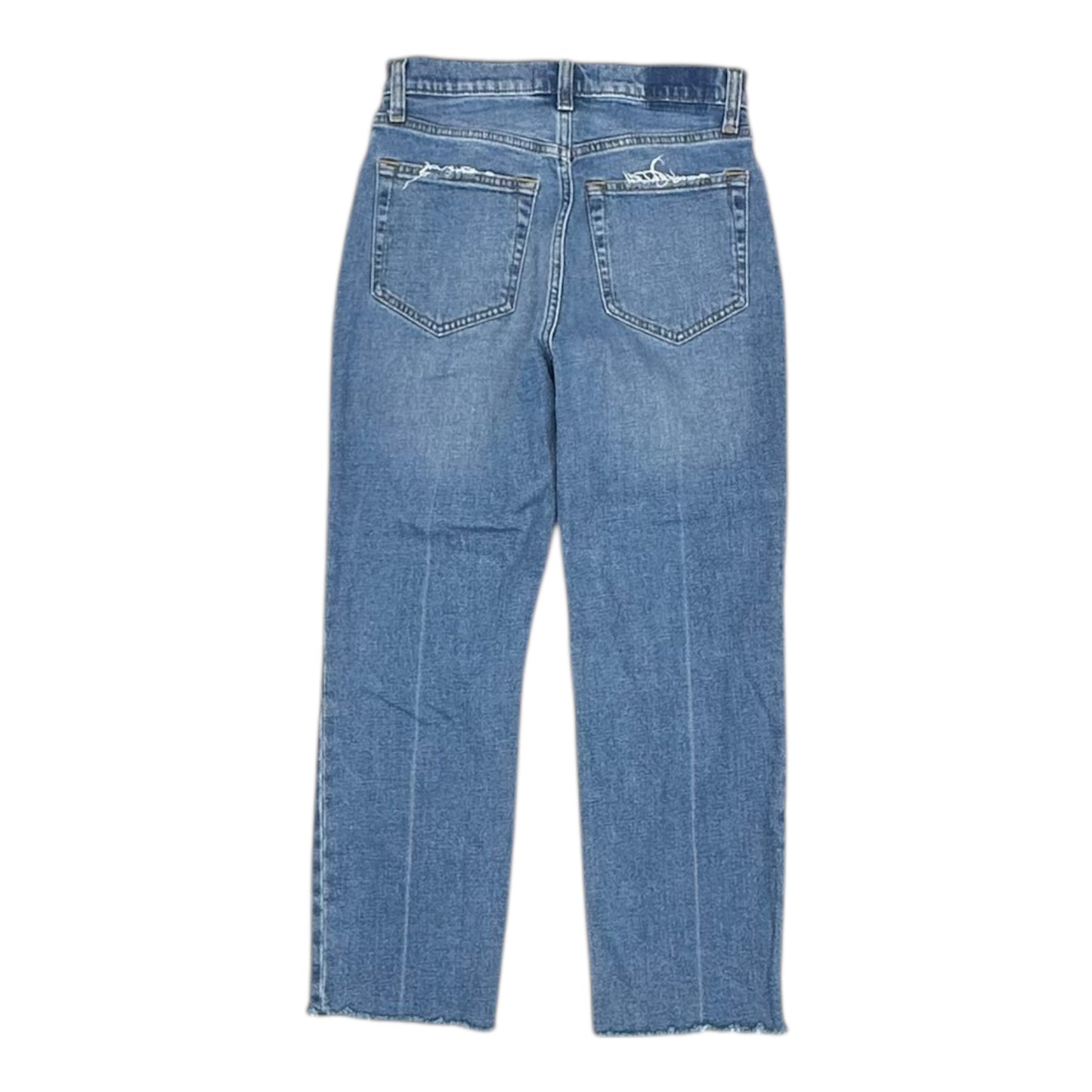 Jeans Straight By Abercrombie And Fitch In Blue Denim, Size:4