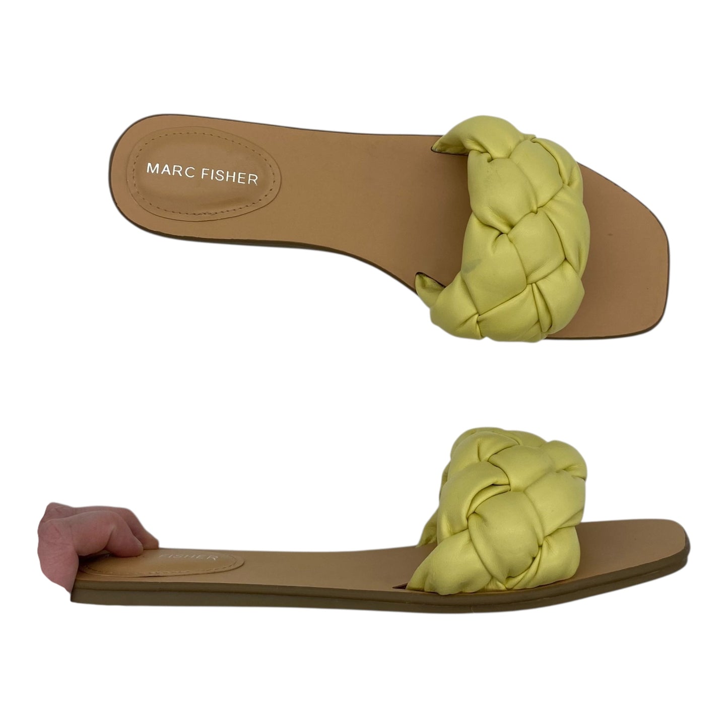Sandals Flats By Marc Fisher In Yellow, Size:10
