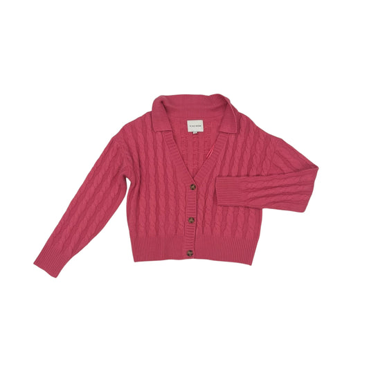 Sweater Cardigan By Pink Rose In Pink, Size:M