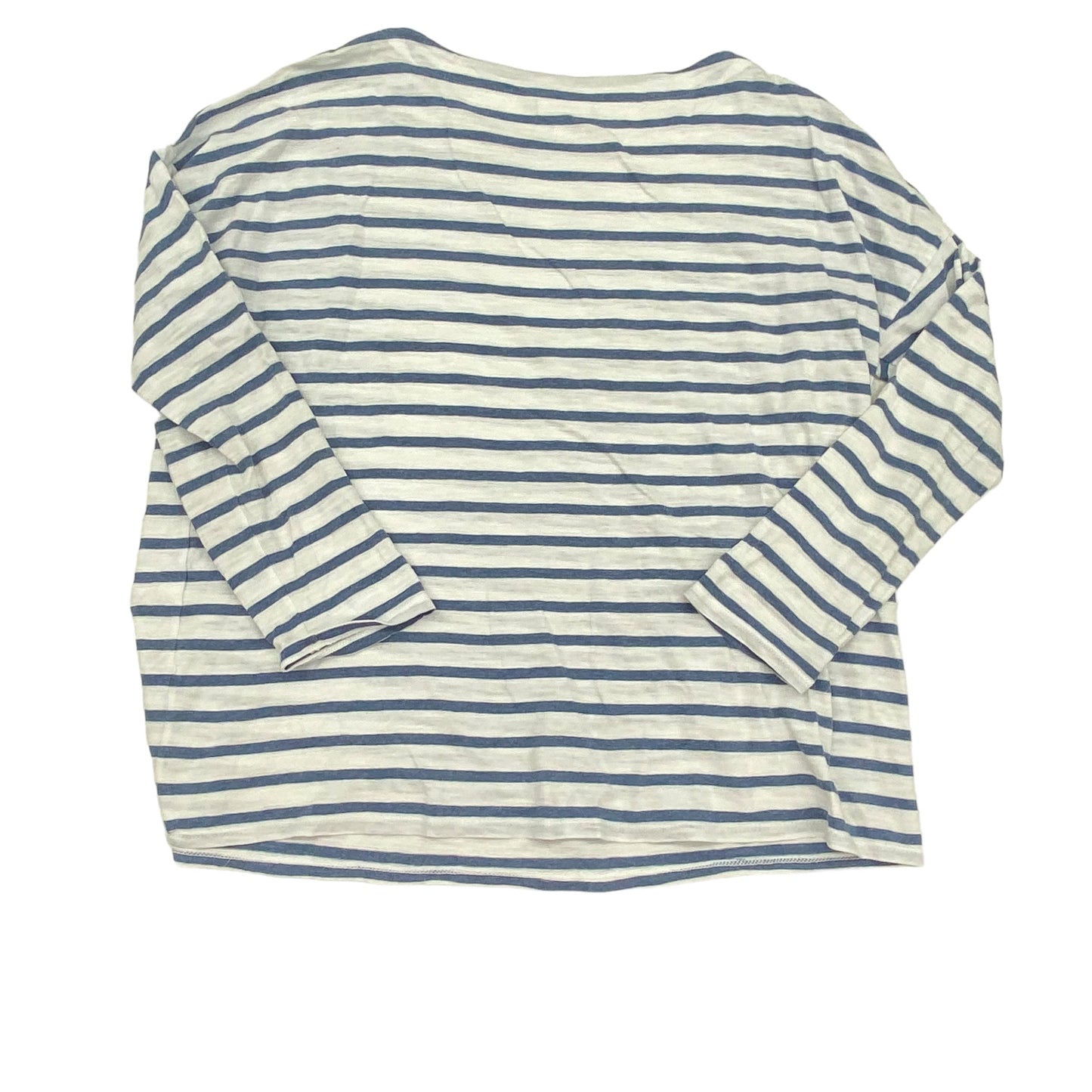 BLUE & WHITE TOP LS by J. JILL Size:M