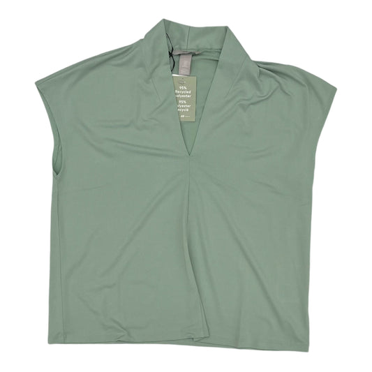 Blouse Ss By H&M In Green, Size:M