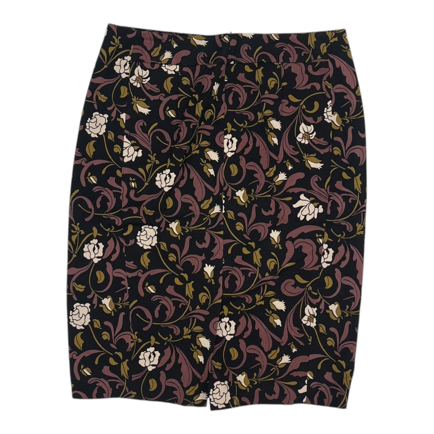 Skirt Midi By Loft In Black & Purple, Size:8