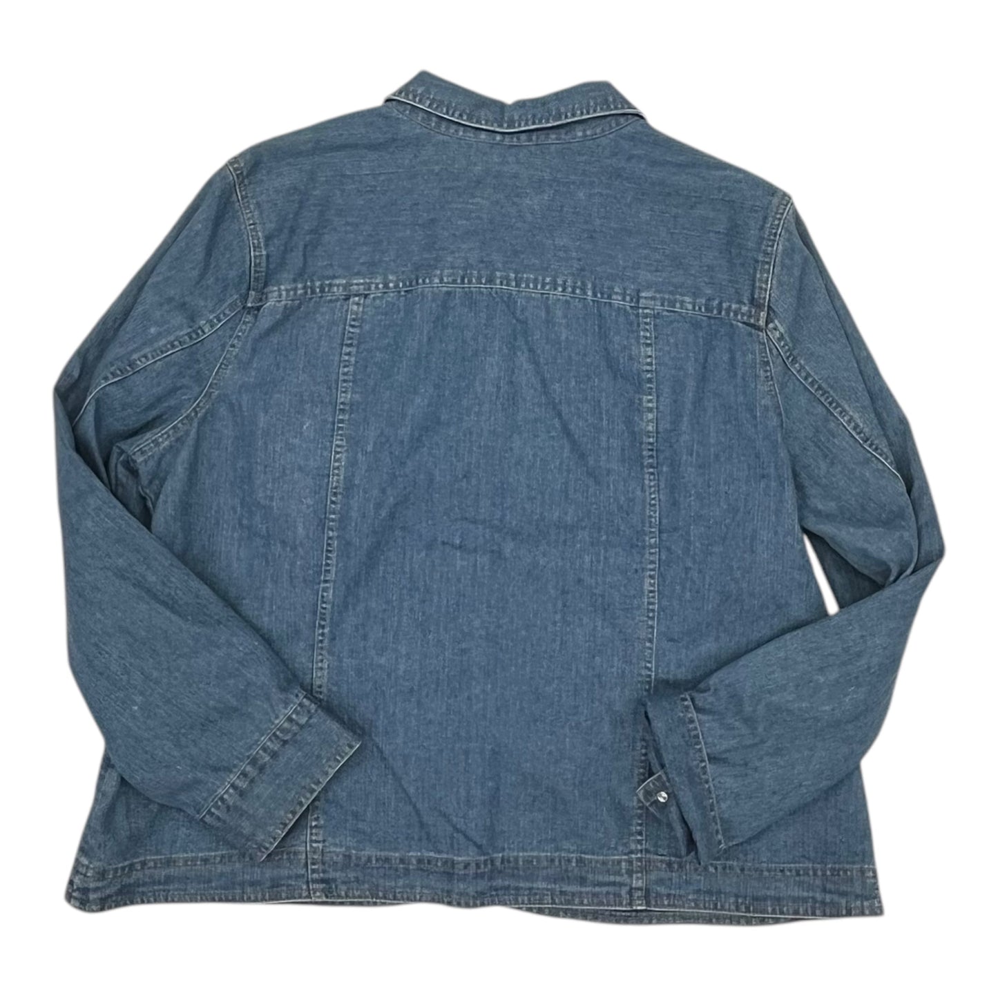 Jacket Denim By Christopher And Banks In Blue Denim, Size:Xl