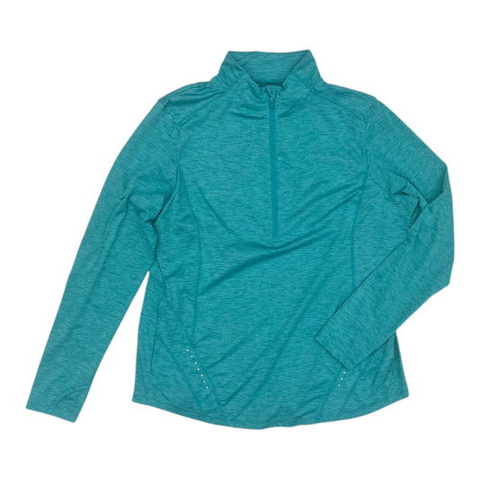 Athletic Top Ls Collar By Avia In Teal, Size:Xxl