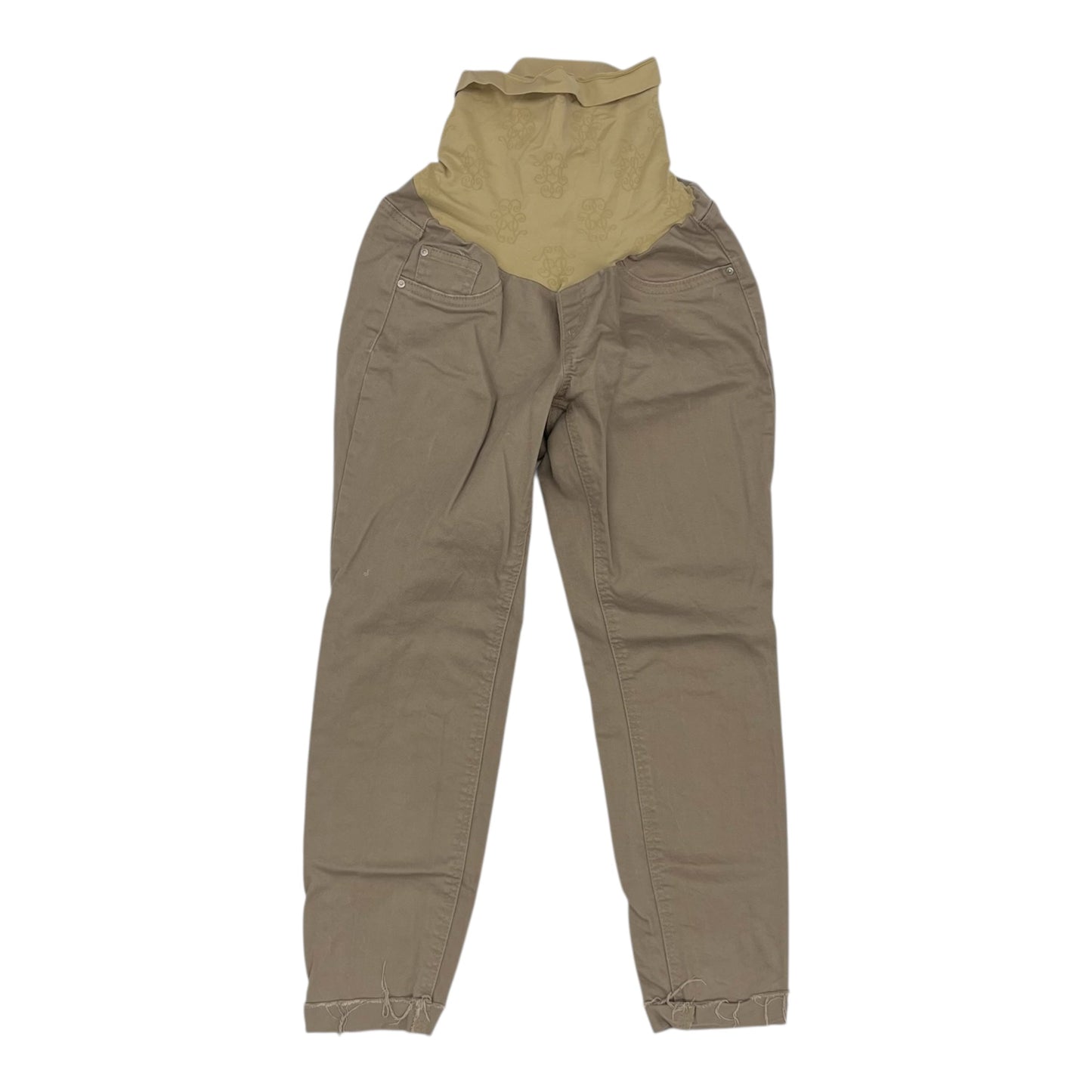 Mat Jeans By Jessica Simpson Maternity In Brown Denim, Size:S