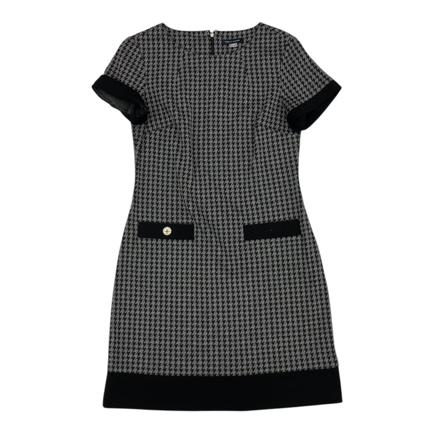 Dress Work By Tommy Hilfiger In Black & Grey, Size:6