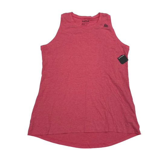 PINK ATHLETIC TANK TOP by REEBOK Size:L