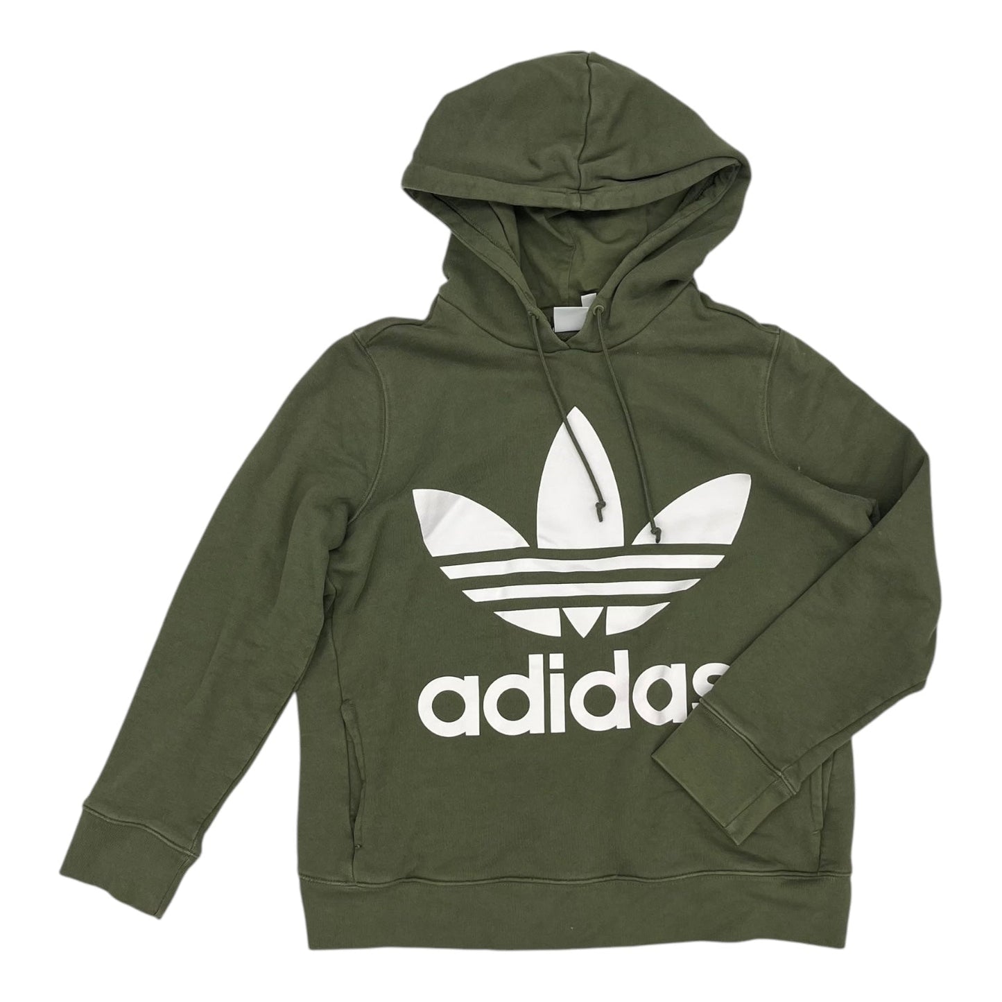 Sweatshirt Hoodie By Adidas In Green, Size:M