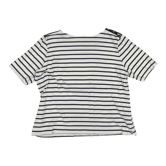Top Ss By Croft And Barrow In Blue & White, Size:Xl