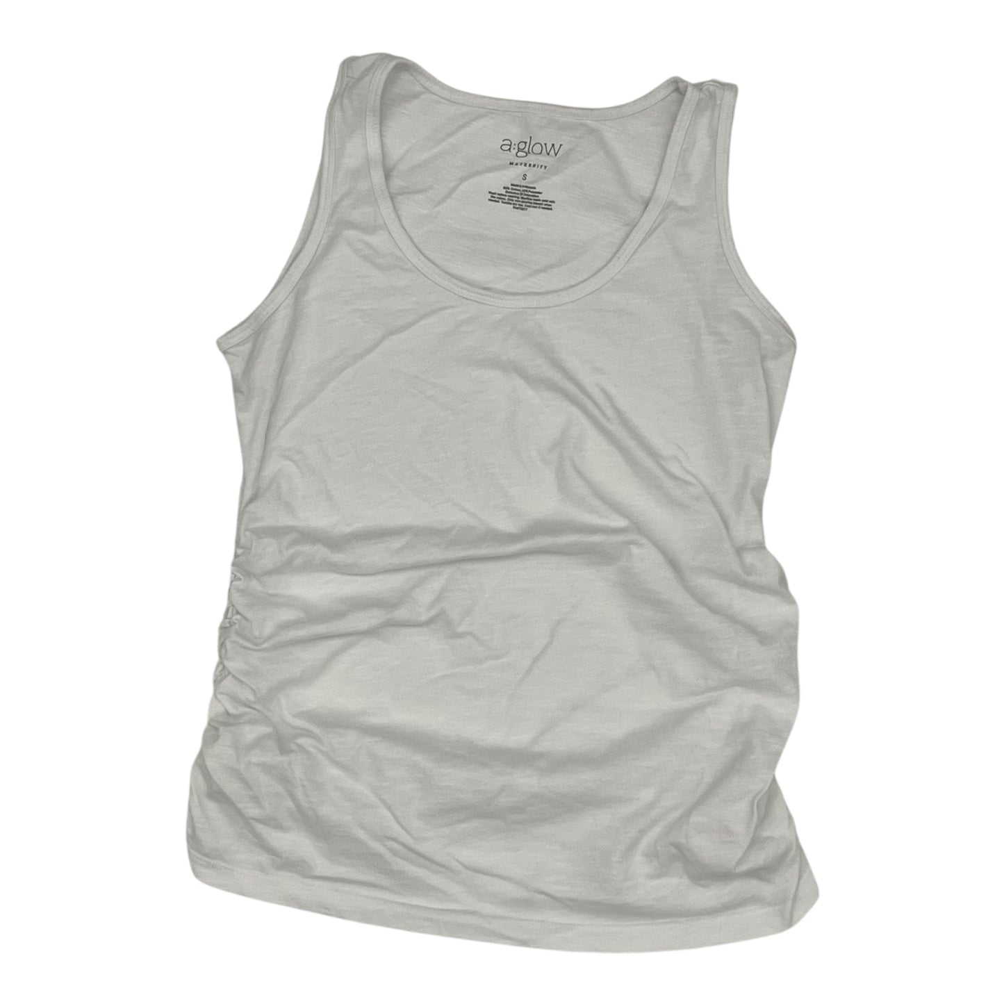 Mat Tank Top By A Glow In White, Size:S
