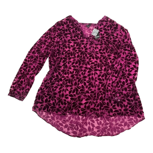 Blouse Ls By Torrid In Purple, Size:3X