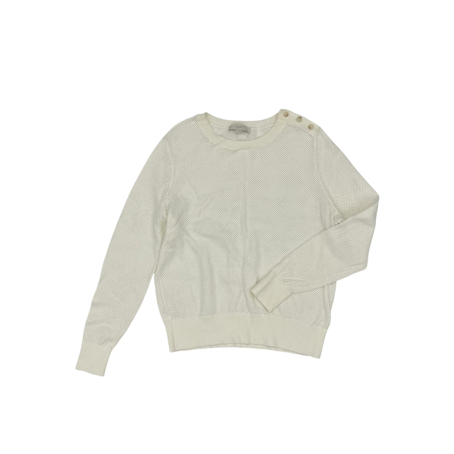 Sweater By Loft In Cream, Size:Xl