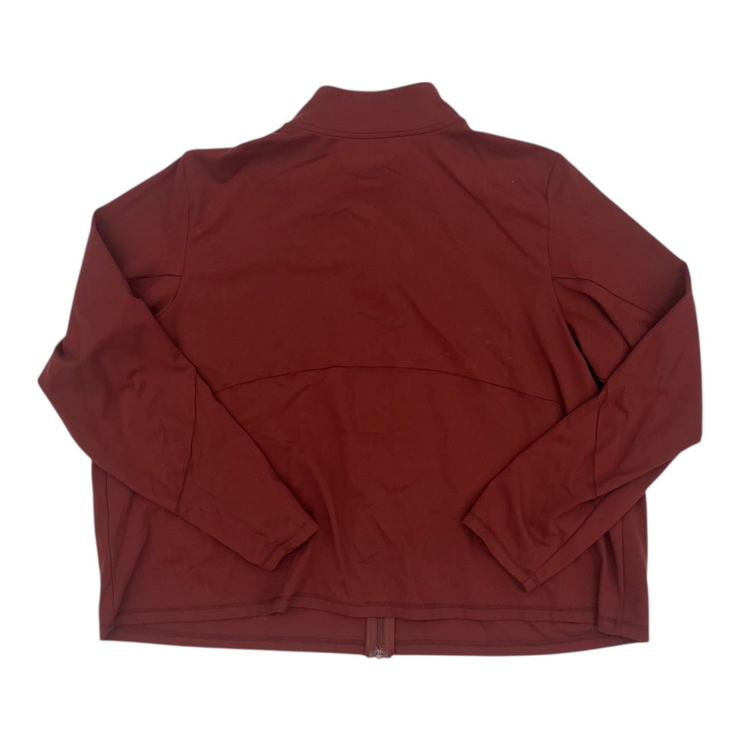Athletic Jacket By Flx In Brown, Size:1X
