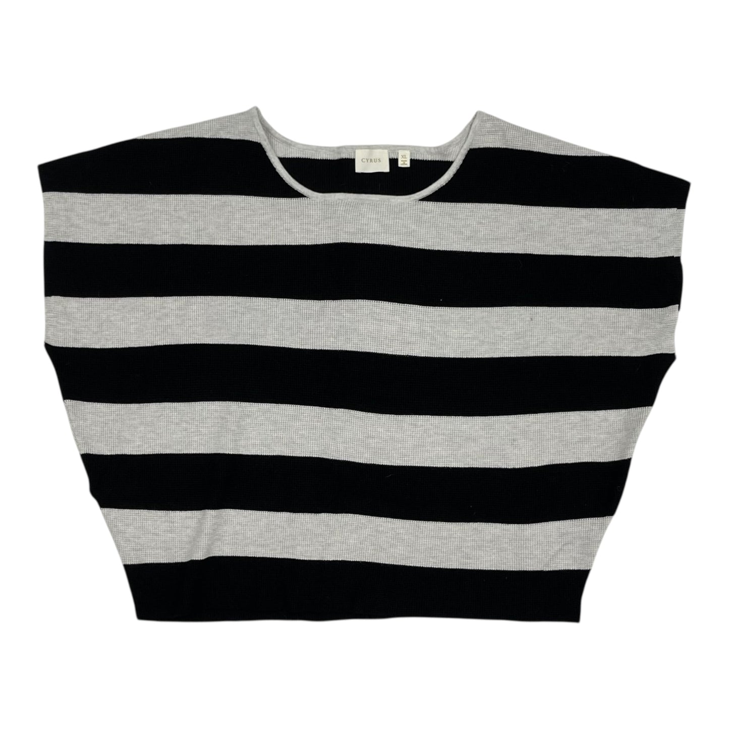Sweater Ss By Cyrus In Black & Grey, Size:Xl