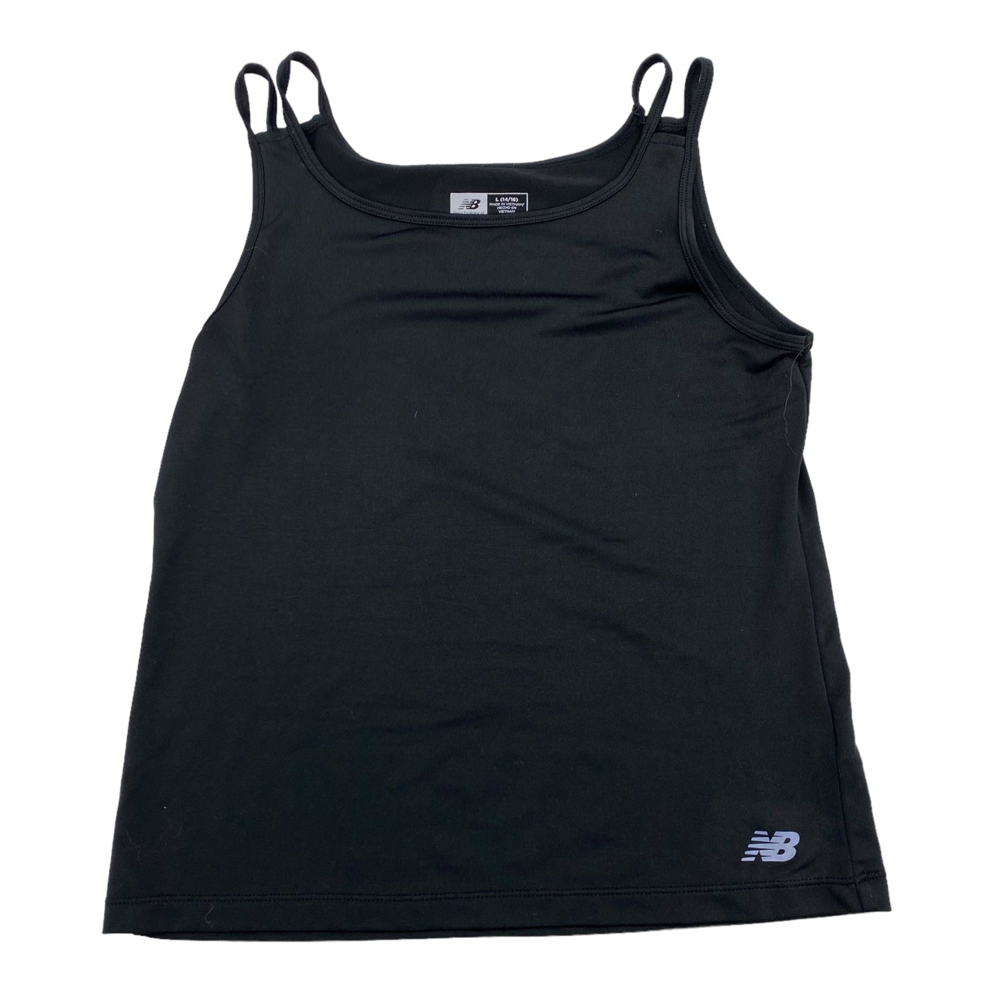 BLACK ATHLETIC TANK TOP by NEW BALANCE Size:L