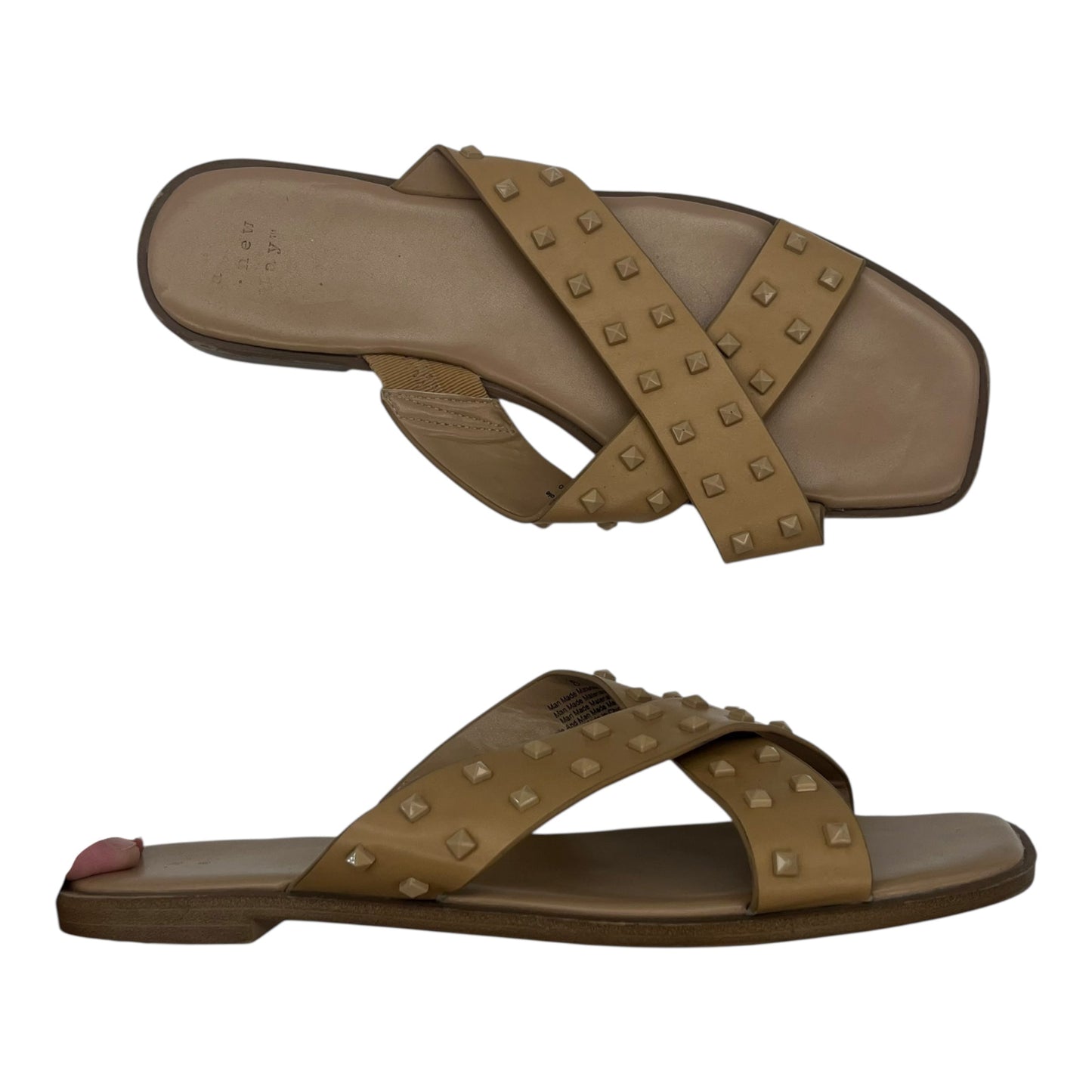 Sandals Flats By A New Day In Tan, Size:8