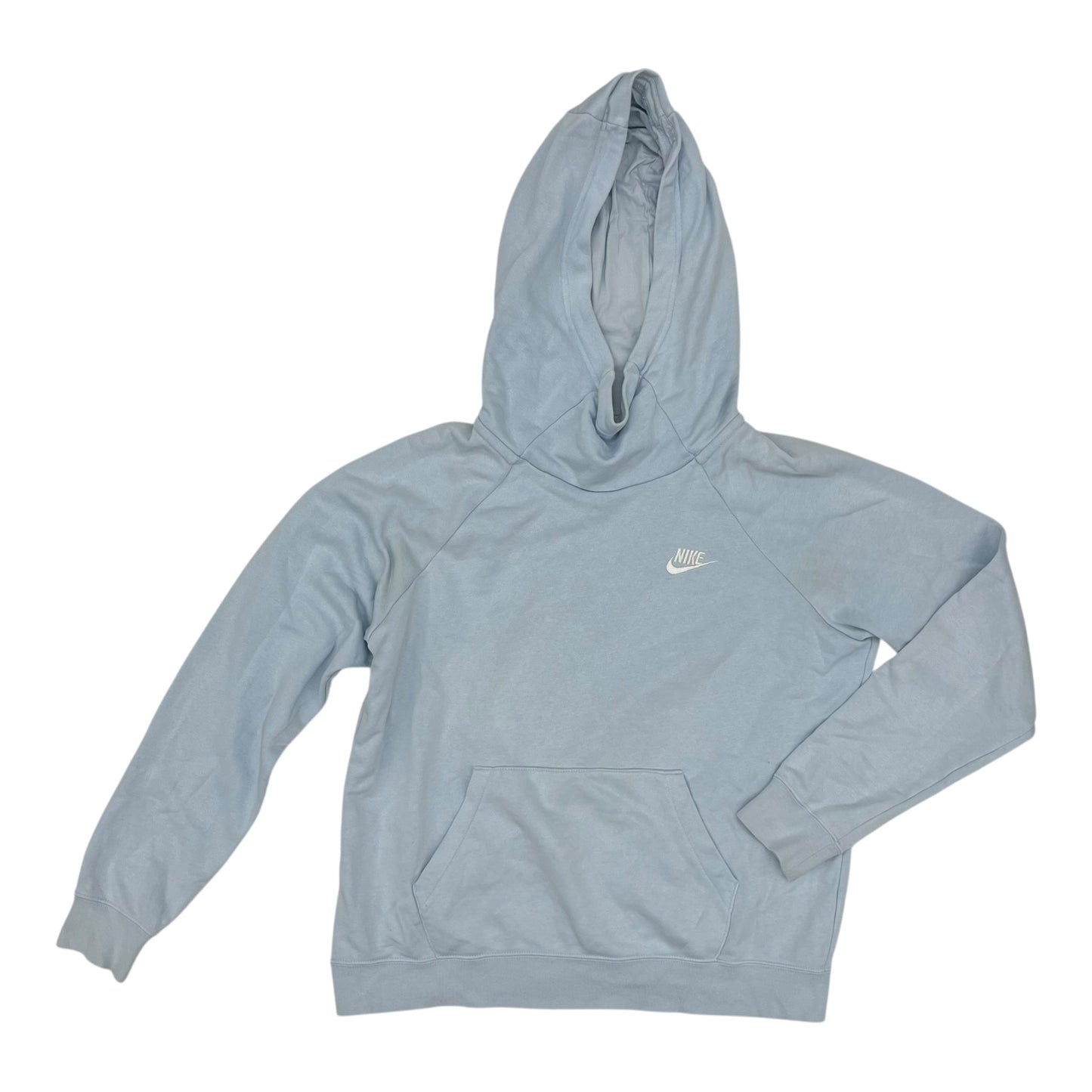 Athletic Sweatshirt Hoodie By Nike In Blue, Size:M
