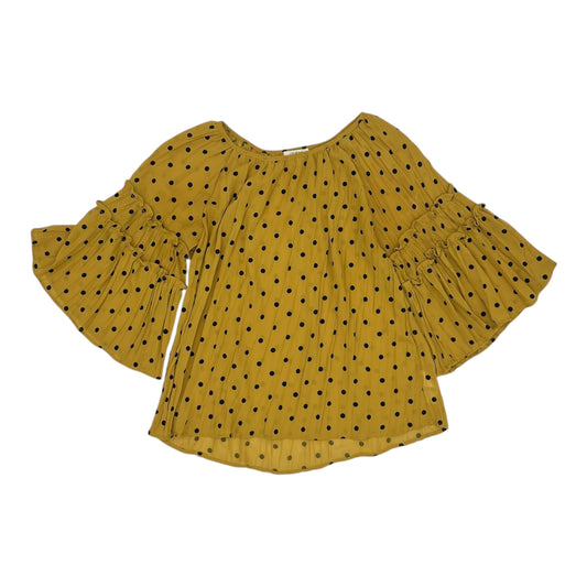 Blouse 3/4 Sleeve By Umgee In Yellow, Size:M