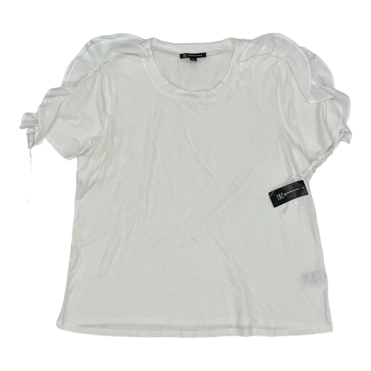 WHITE TOP SS by INC Size:1X