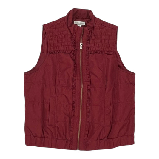 Vest Puffer & Quilted By Christopher And Banks In Red, Size:Xl