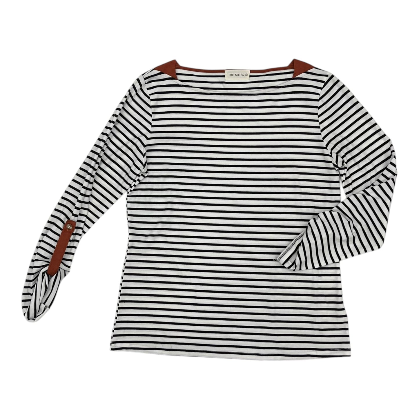 Top 3/4 Sleeve By The Nines In Striped Pattern, Size:L