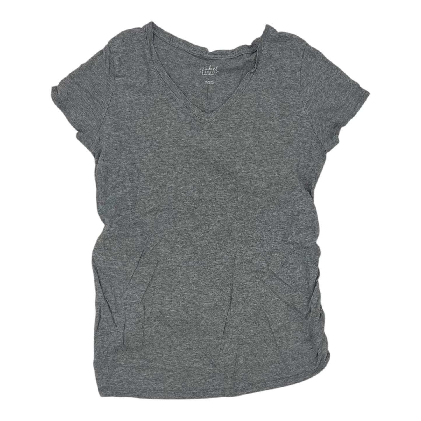 Mat Top Ss By Isabel Maternity In Grey, Size:M