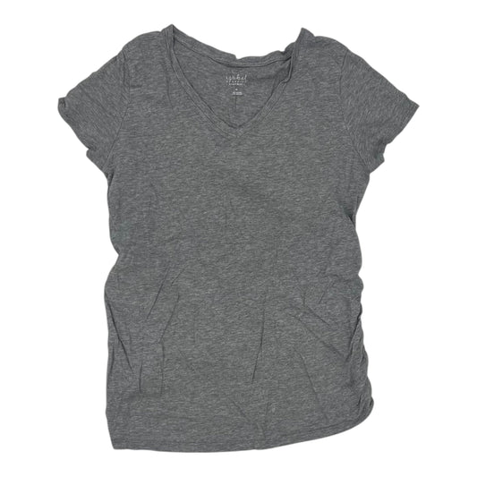 Mat Top Ss By Isabel Maternity In Grey, Size:M