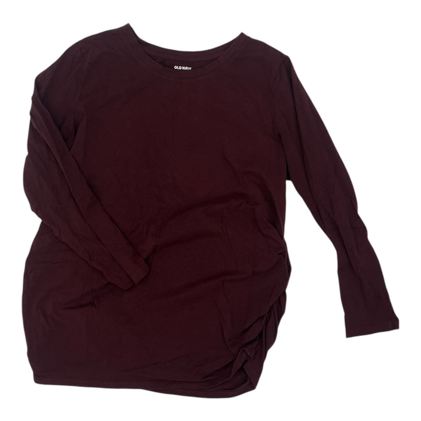 MATERNITY TOP LS by OLD NAVY in MAROON, Size:XL