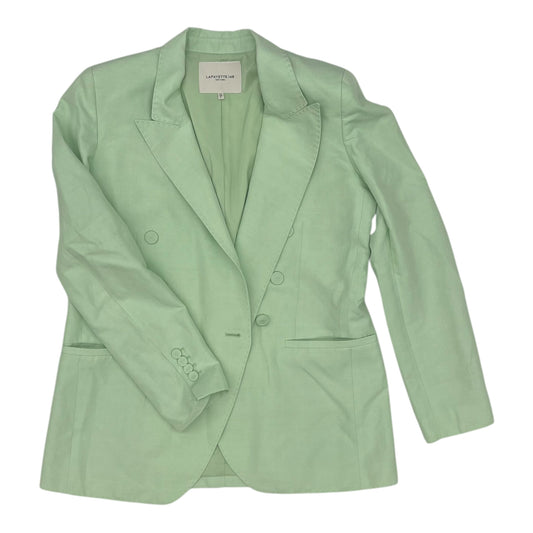 Blazer Designer By Lafayette 148 In Green, Size:L
