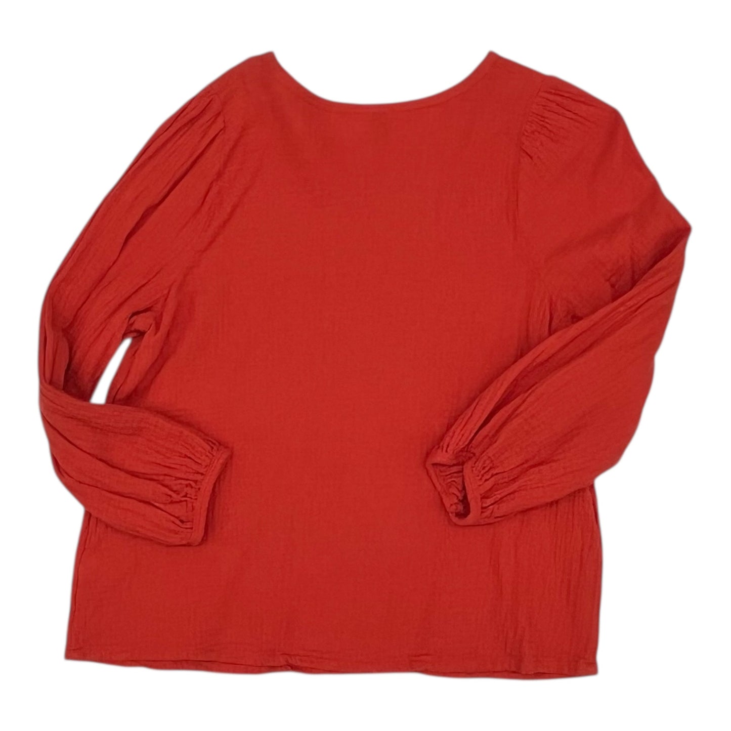 Blouse 3/4 Sleeve By Universal Thread In Orange, Size:M