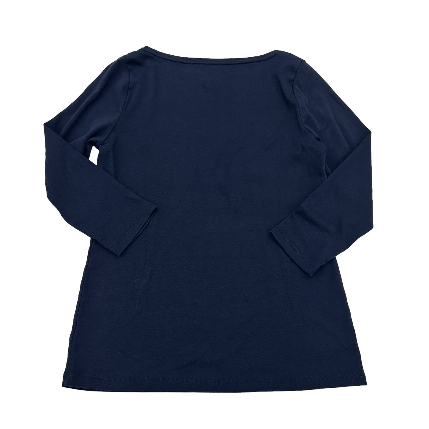 NAVY TOP 3/4 SLEEVE by TALBOTS Size:PETITE   S