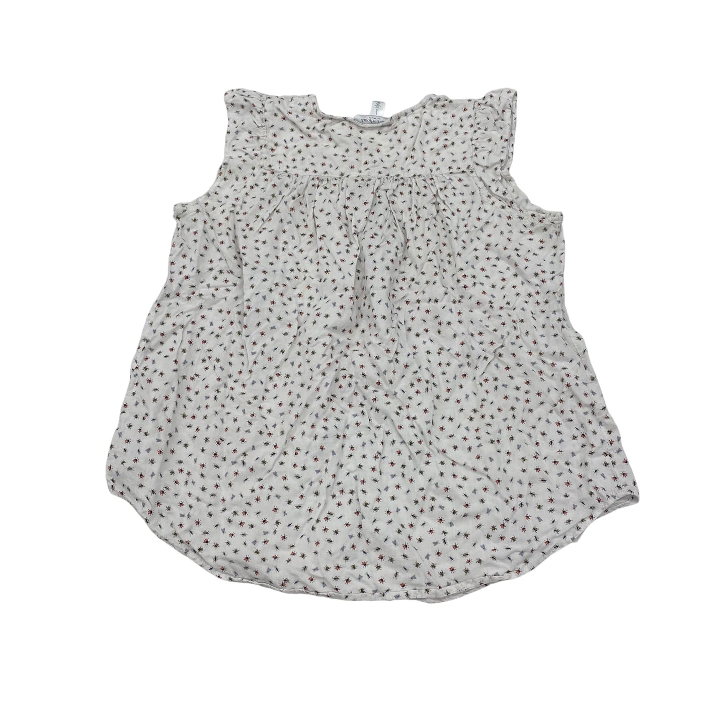 Mat Top Sleeveless By Motherhood In White, Size:L