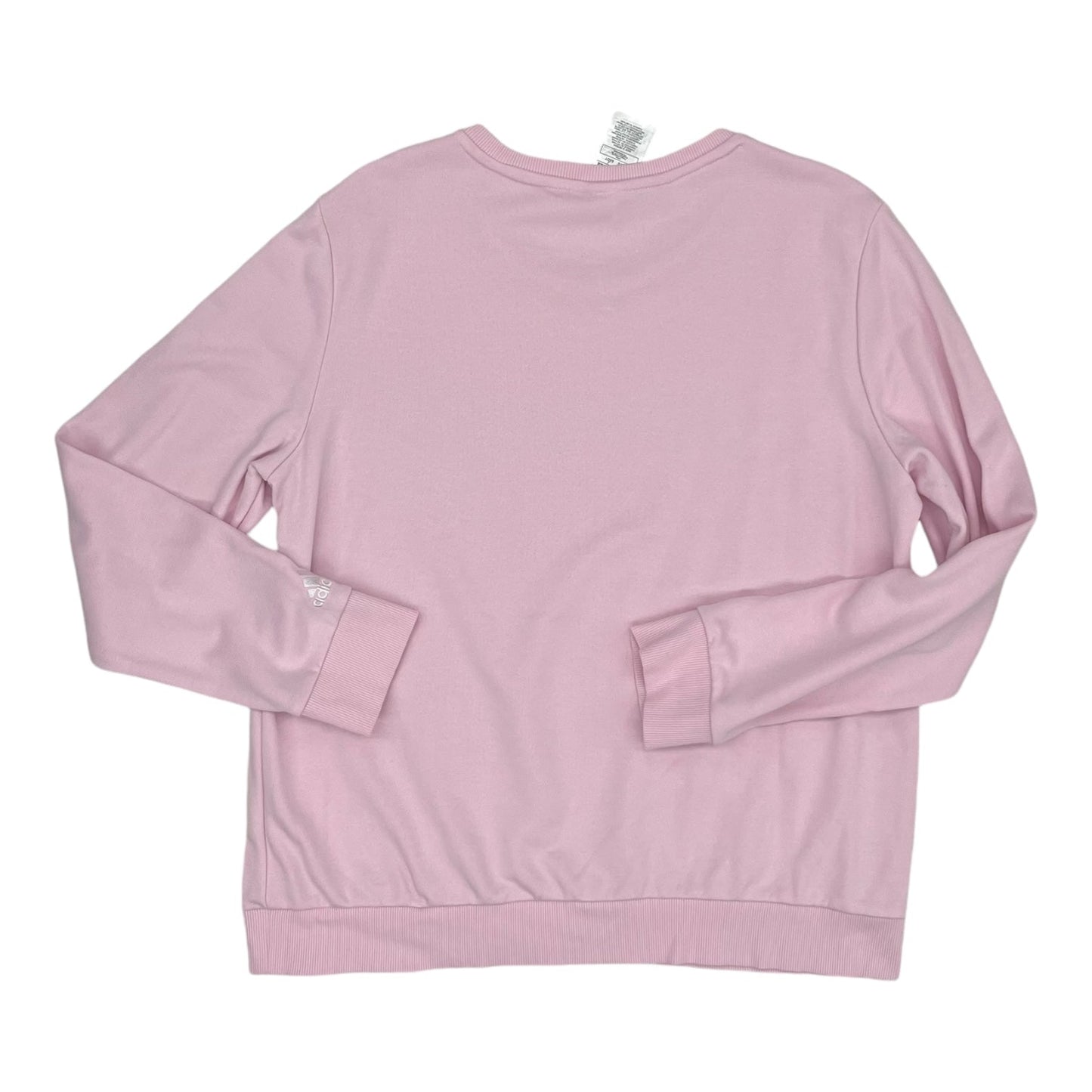 Athletic Sweatshirt Crewneck By Adidas In Pink, Size:Xl