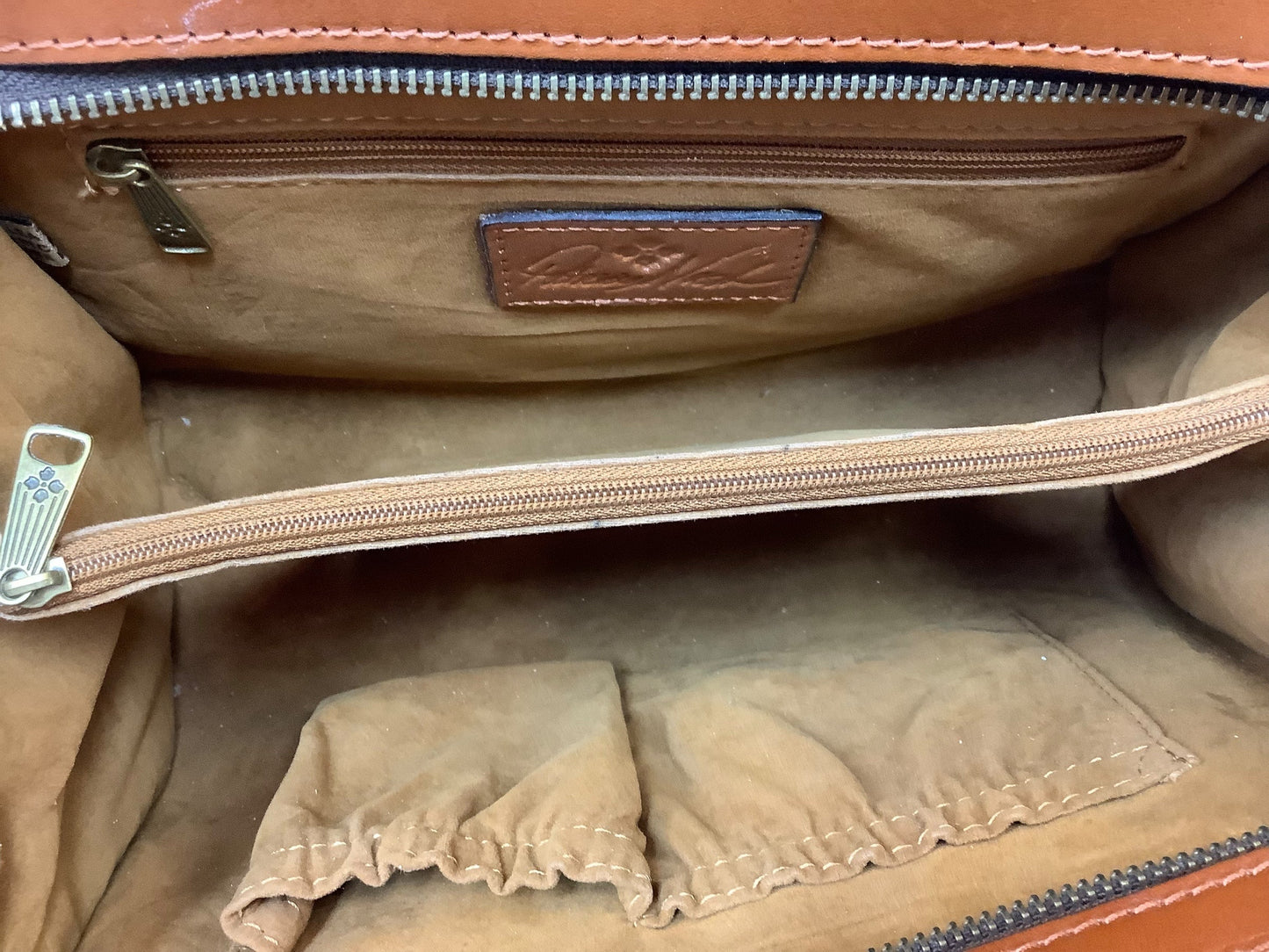 Crossbody Designer By Patricia Nash In Brown, Size:Large