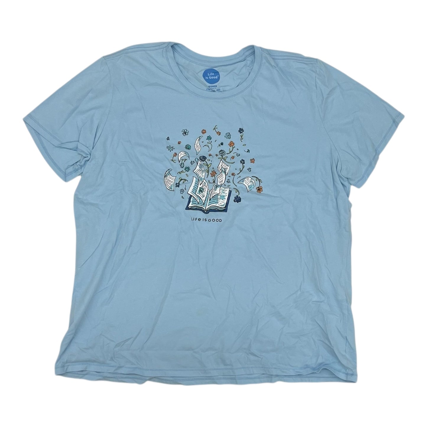 Top Ss By Life Is Good In Blue, Size:Xxl