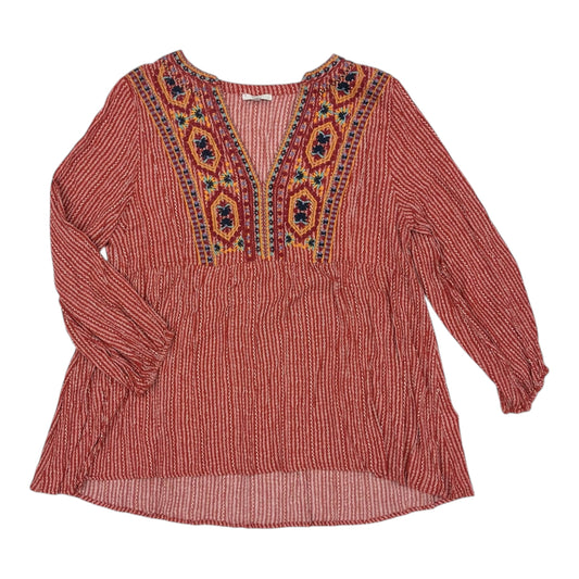 Blouse Ls By Jodifl In Red, Size:L