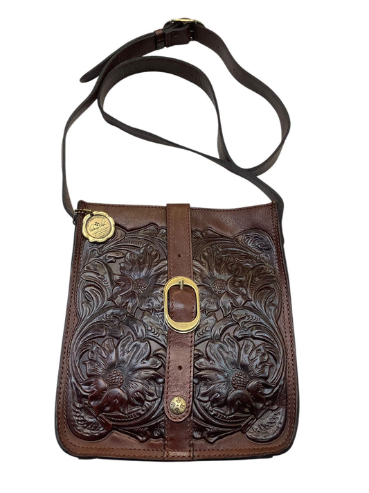Crossbody Designer By Patricia Nash In Brown, Size:Medium