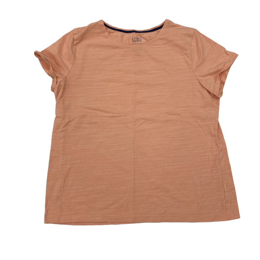 ORANGE TOP SS BASIC by CROFT AND BARROW Size:XL