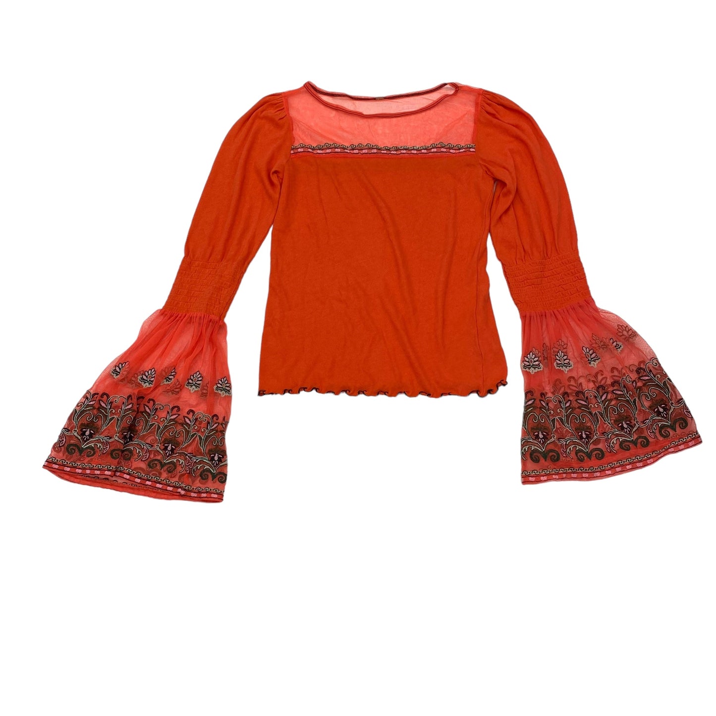 ORANGE TOP LS by FREE PEOPLE Size:S