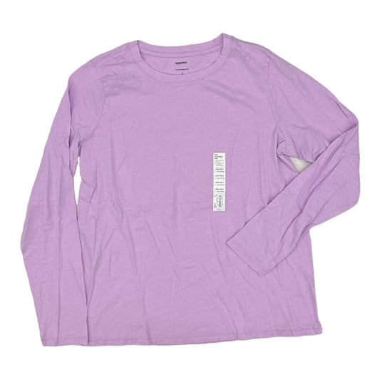 PURPLE TOP LS BASIC by SONOMA Size:L