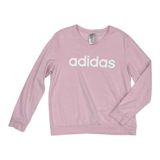 Athletic Sweatshirt Crewneck By Adidas In Pink, Size:Xl