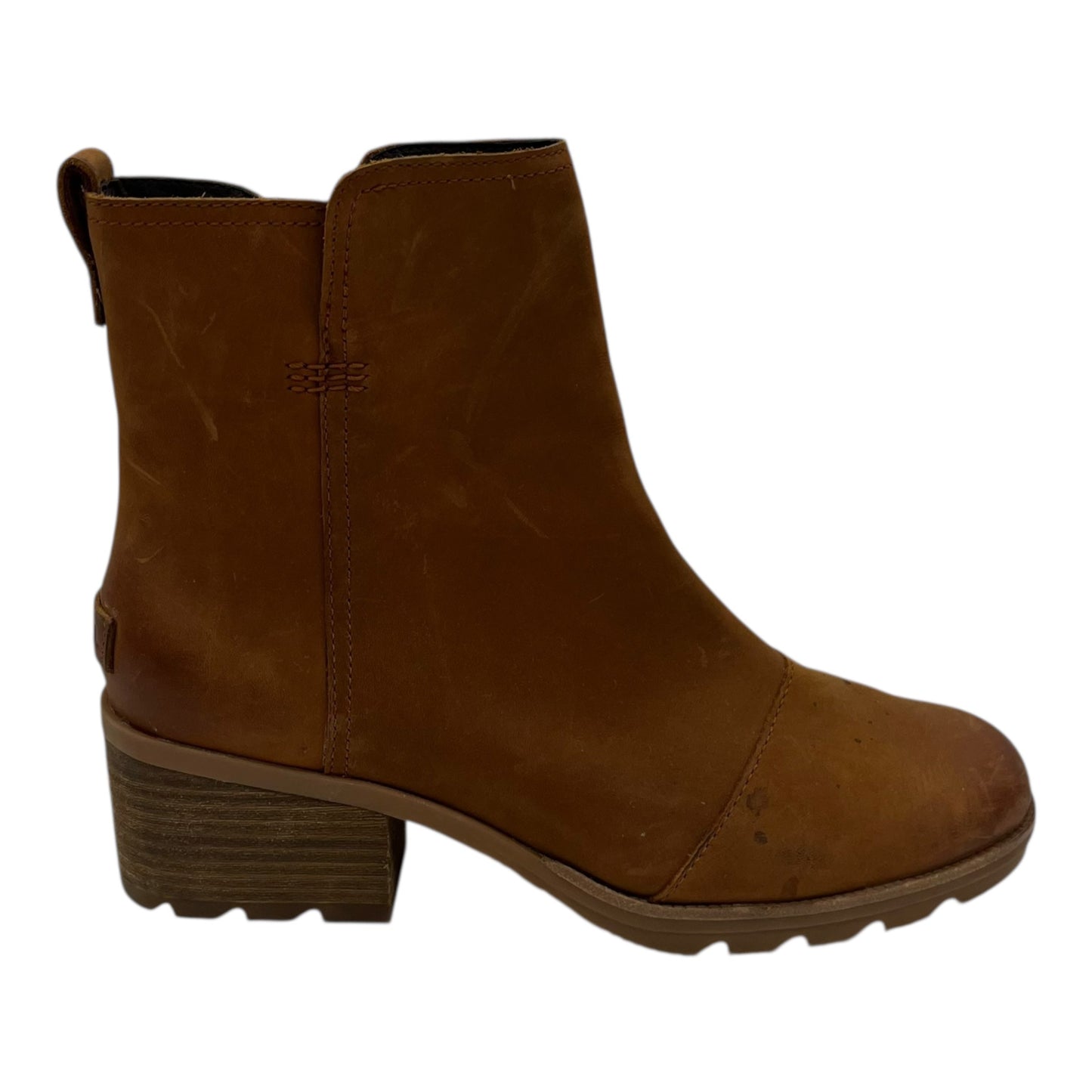 Boots Ankle Heels By Sorel In Brown, Size:9.5