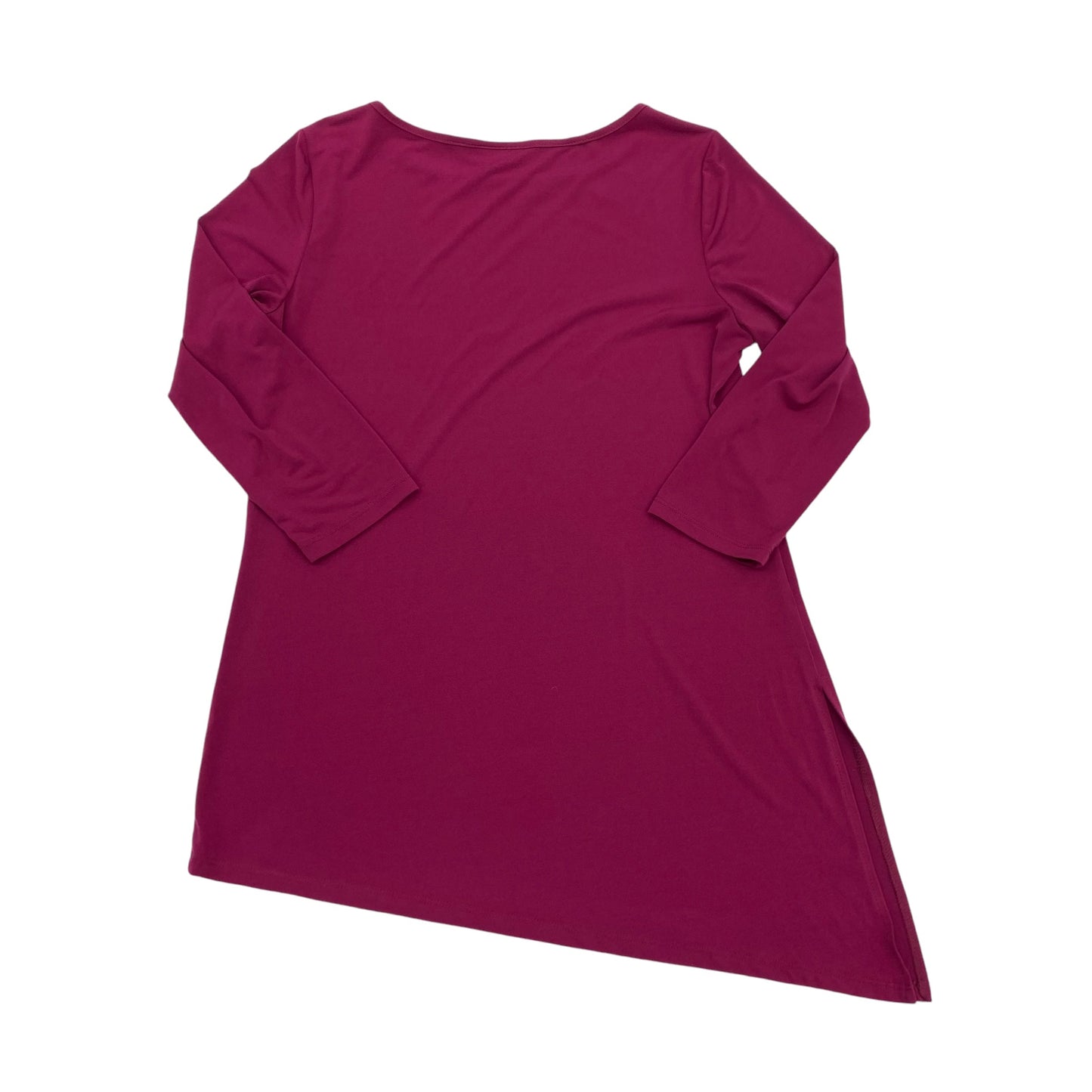 Top 3/4 Sleeve By Susan Graver In Pink, Size:S