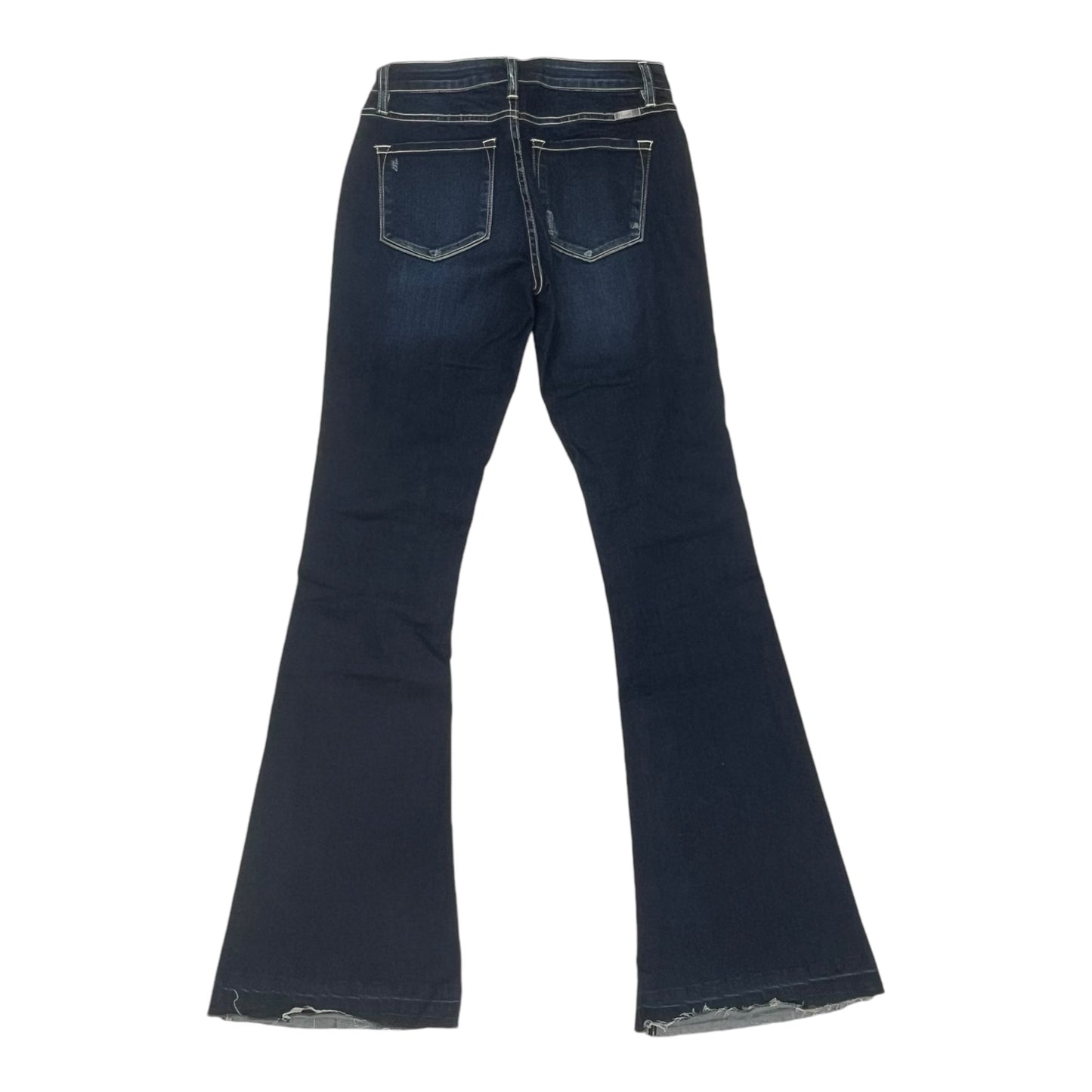 Jeans Flared By Kancan In Blue Denim, Size:2